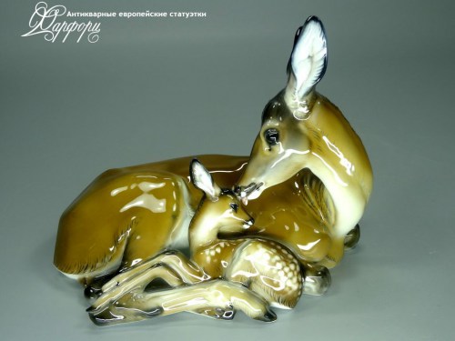 Купить фарфоровую статуэтку Rosenthal Олениха с олененком